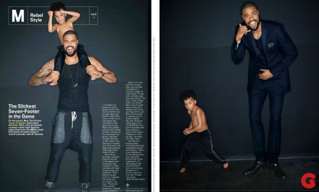 Tyson II featured with dad Tyson Chandler in GQ